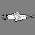 Key Clip W/ Key Ring & Turtle Key Tag